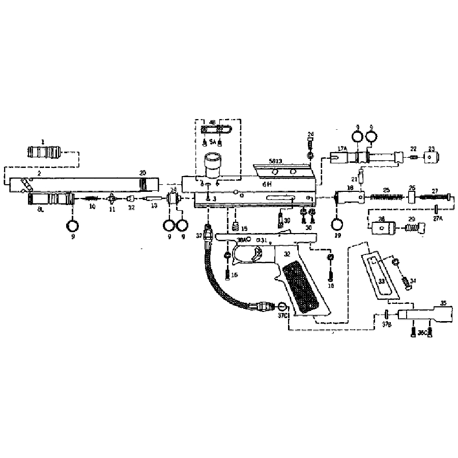 Kingman Spyder Parts and Diagram TippmannParts